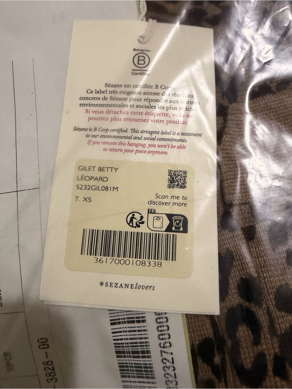 Sezane Leopard Print Blazer Jacket in Brown and Black - Picture 5 of 5